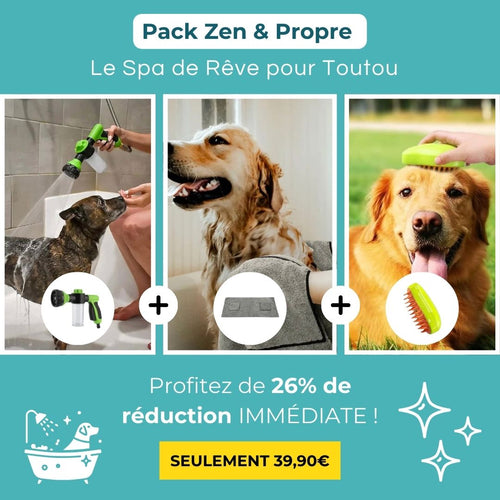 Pack Zen & Propre - Le Spa de Rêve pour Toutou