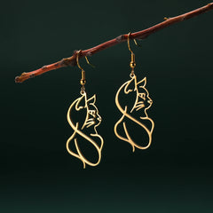 Boucles d’Oreilles Silhouette Féline™