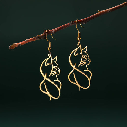 Boucles d’Oreilles Silhouette Féline™