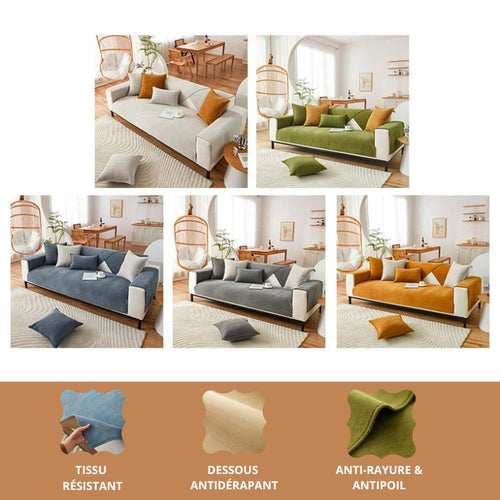 Protège-Canapé Luxueux Beige