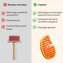 VapHair - Brosse à vapeur démêlante et relaxante